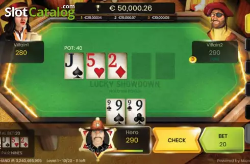 Скрин2. Lucky Showdown Hold Em Poker слот
