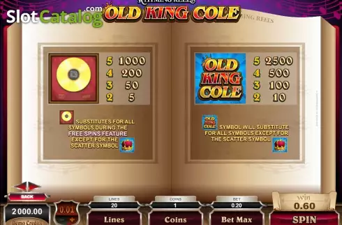 Скрин3. Old King Cole слот