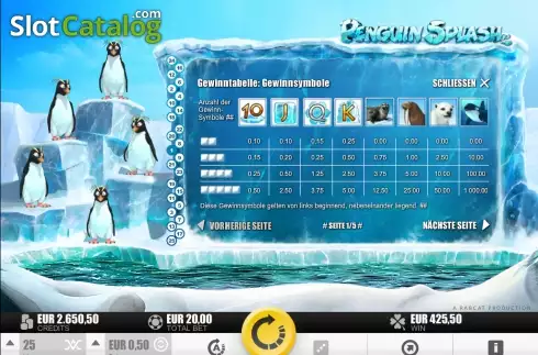 Скрин2. Penguin Splash слот