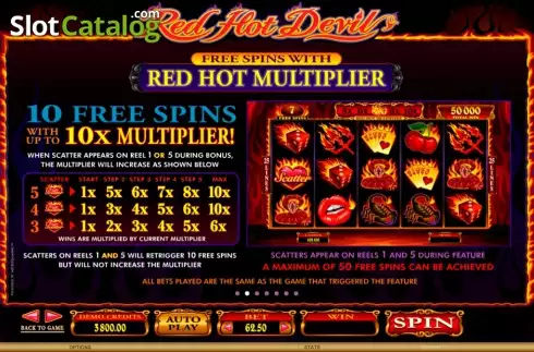Скрин3. Red Hot Devil слот