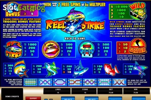Скрин2. Reel Strike слот