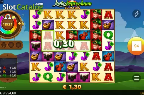 Скрин4. Lucky Leprechaun Clusters слот