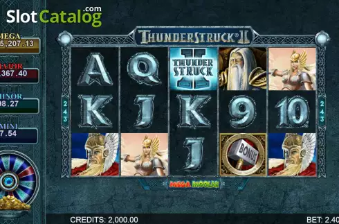 Скрин3. Thunderstruck II Mega Moolah слот