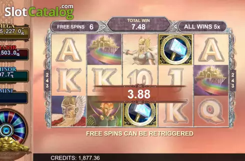 Скрин9. Thunderstruck II Mega Moolah слот