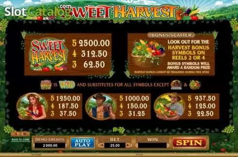 Скрин3. Sweet Harvest слот