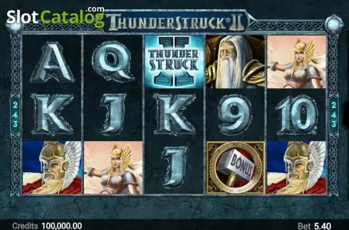 Скрин2. Thunderstruck II слот