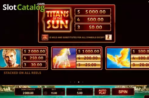 Скрин4. Titans of the Sun Hyperion слот