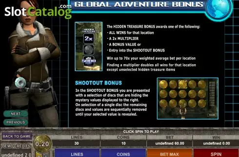 Скрин5. Tomb Raider Secret of the Sword слот