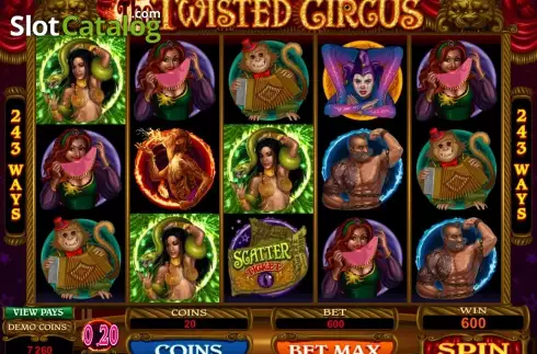 Скрин7. The Twisted Circus слот