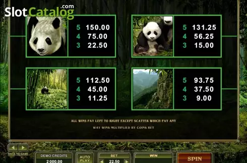 Скрин6. Untamed Giant Panda слот