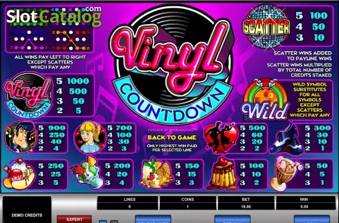 Скрин2. Vinyl Countdown слот