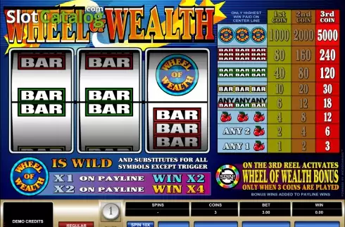 Скрин2. Wheel of Wealth слот