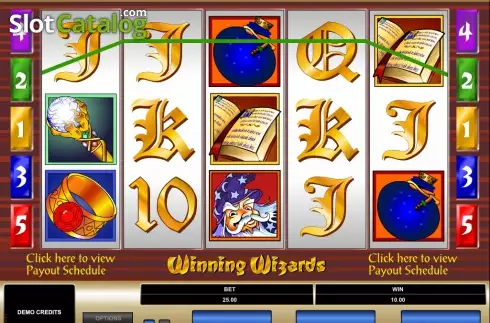 Скрин4. Winning Wizards слот