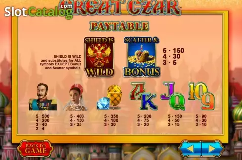 Скрин6. Great Czar слот