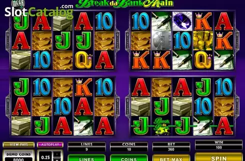 Скрин6. Mega Spins Break Da Bank Again слот
