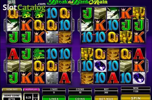 Скрин8. Mega Spins Break Da Bank Again слот
