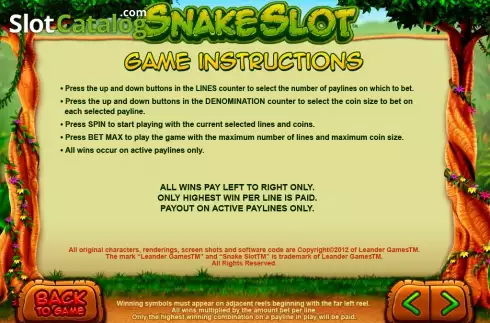 Скрин7. Snake Slot слот