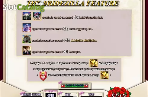 Скрин3. Bridezilla слот