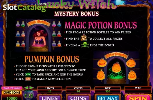 Скрин3. Lucky Witch (Microgaming) слот