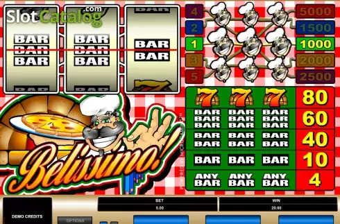 Скрин3. Belissimo! слот