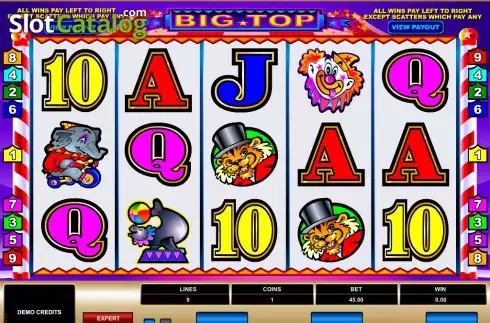 Скрин3. Big Top (Games Global) слот