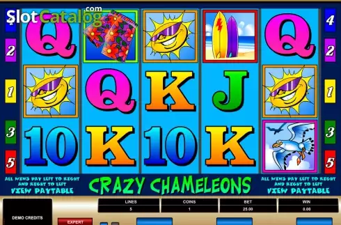 Скрин3. Crazy Chameleons слот