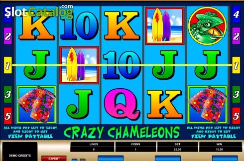 Скрин5. Crazy Chameleons слот