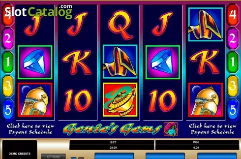 Скрин3. Genie's Gems слот