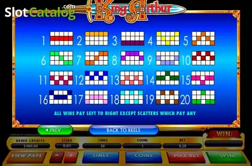Скрин4. King Arthur (Microgaming) слот