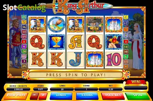 Скрин5. King Arthur (Microgaming) слот