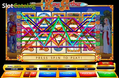 Скрин6. King Arthur (Microgaming) слот