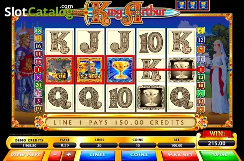 Скрин8. King Arthur (Microgaming) слот