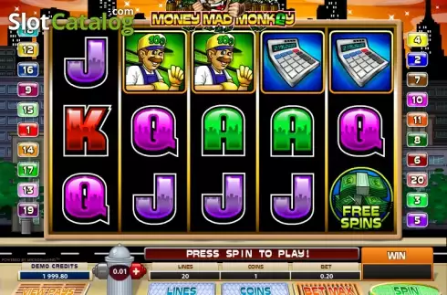 Скрин2. Money Mad Monkey слот