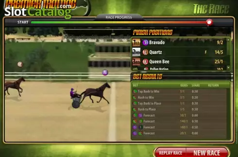 Скрин8. Premier Trotting слот