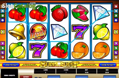 Скрин4. Sun Quest слот