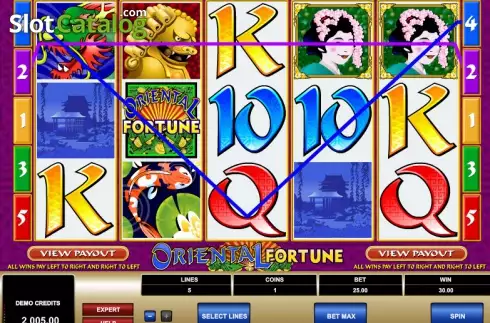 Скрин2. Oriental Fortune слот