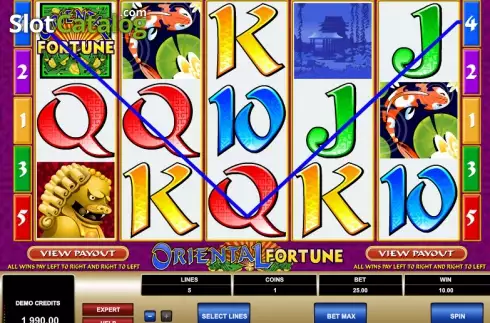 Скрин3. Oriental Fortune слот