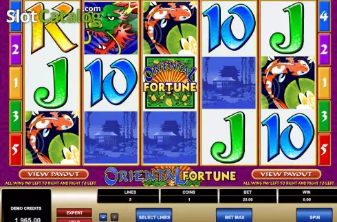 Скрин4. Oriental Fortune слот