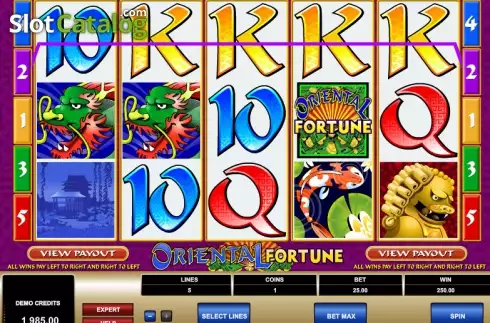 Скрин6. Oriental Fortune слот