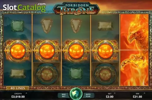 Скрин2. Forbidden Throne слот