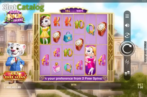 Скрин2. Crazy Rich Tigers слот