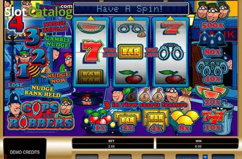 Скрин2. Cops and Robbers (Microgaming) слот