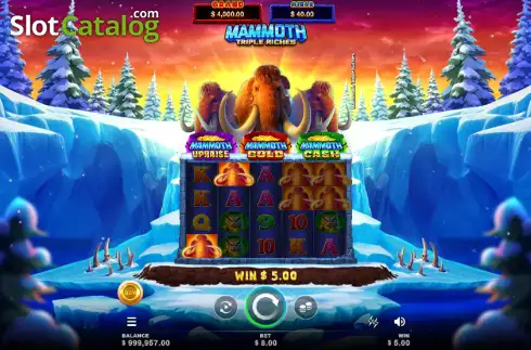Скрин3. Mammoth Triple Riches слот