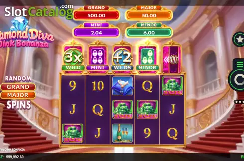 Скрин2. Diamond Diva Oink Bonanza слот