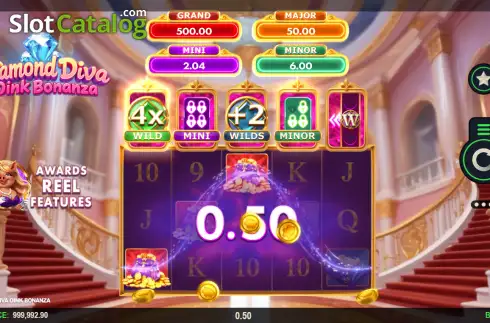 Скрин3. Diamond Diva Oink Bonanza слот