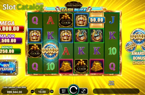 Скрин2. Gold Saloon Cash Blitz слот