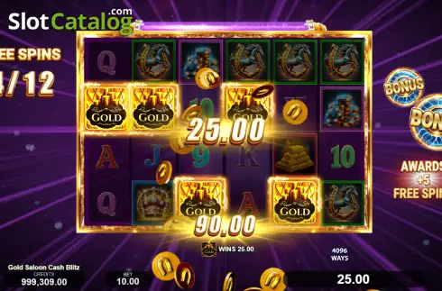 Скрин3. Gold Saloon Cash Blitz слот