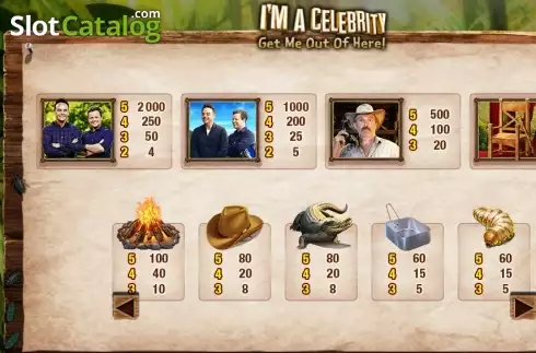 Скрин3. I'm a Celebrity Get Me Out of Here слот