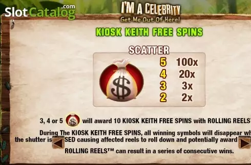 Скрин4. I'm a Celebrity Get Me Out of Here слот