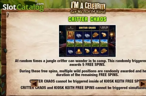 Скрин6. I'm a Celebrity Get Me Out of Here слот